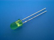 LED dioda zelená 5mm, kulatá