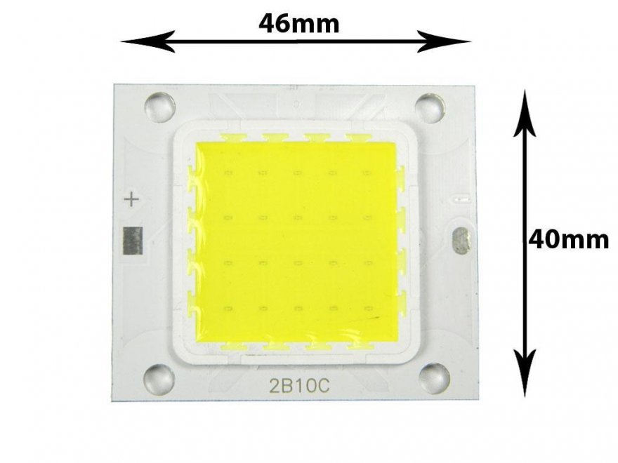LED ČIP20W / LED dioda COB 20W / LEDCOB20W / LED CHIP 20W - studená bílá - Kliknutím na obrázek zavřete