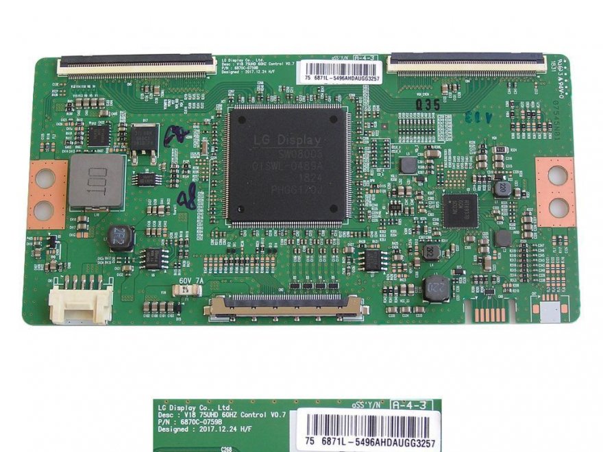 LCD modul T-CON 6870C-0759B / T-Con board 6871L-5496A / V18 75UHD 60Hz Control V0.7 - Kliknutím na obrázek zavřete