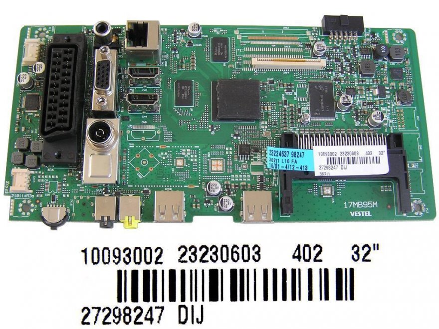 LCD modul základní deska 17MB95M / Main Board 17MB95M-1K1212159214115152 / 23230603 - Kliknutím na obrázek zavřete