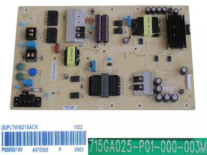 LCD modul zdroj Philips PLTVII621XACK / SMPS power supply board 715GA025-P01-000-003M - Kliknutím na obrázek zavřete