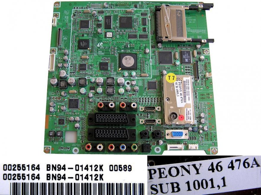 LCD modul základní deska BN94-01412K / Mainboard chasis assembly BN9401412K - Kliknutím na obrázek zavřete