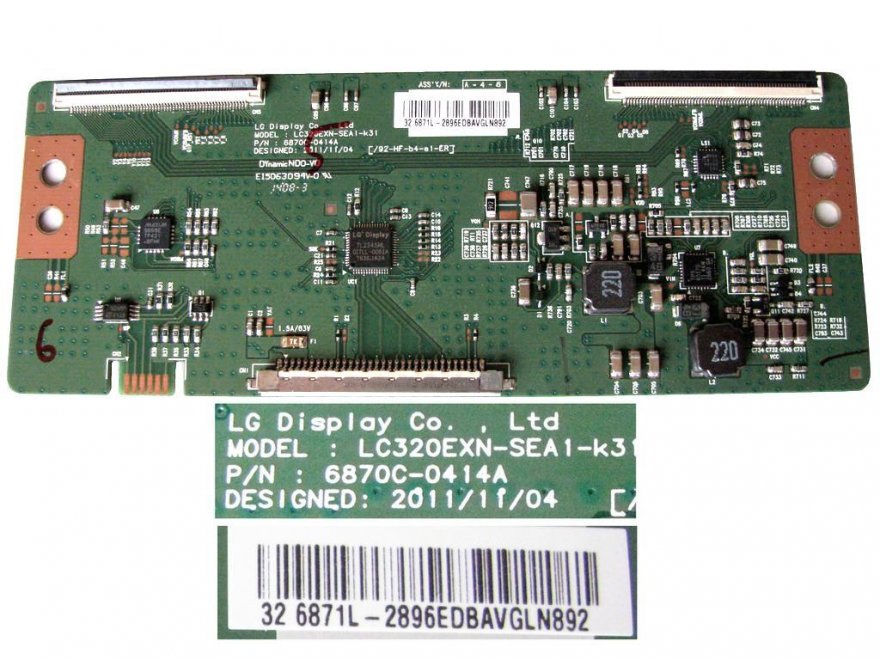 LCD modul T-CON 6870C-0414A / TCON board 6870C0414A / 6871L-2896AE - Kliknutím na obrázek zavřete