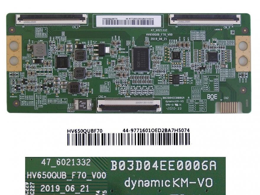 LCD modul T-CON HV650QUB_F70 / T-con board HV650QUBF70 44-9771601 - Kliknutím na obrázek zavřete