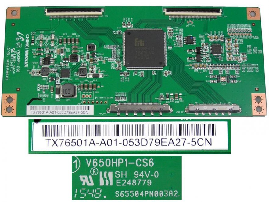 LCD modul T-CON V650HP1-CS6 / Tcon board TX76501A-A01-053D 79EEA27 - Kliknutím na obrázek zavřete