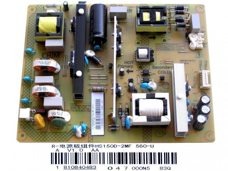 LCD modul zdroj Changhong R-HS150D-2MF560-U / POWER UNIT 810840483 - Kliknutím na obrázek zavřete