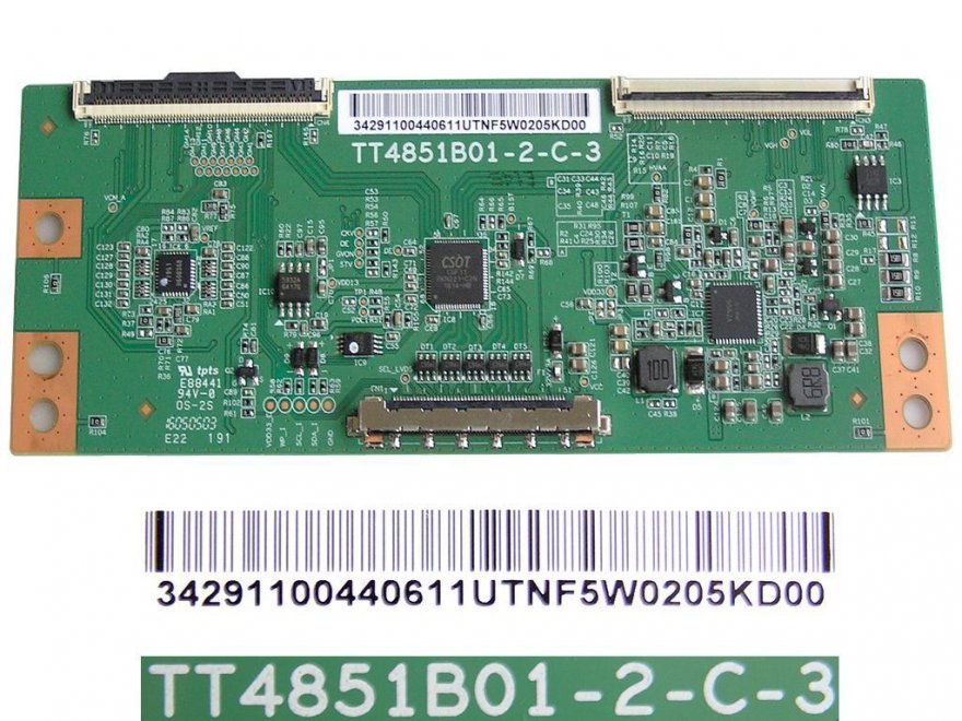 LCD modul T-CON TT4851B01-2-C-3 / TCON board TT4851B012C3 - Kliknutím na obrázek zavřete