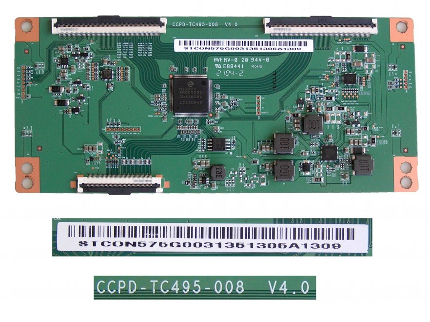 LCD modul T-CON CCPD-TC495-008 V4.0 / TCON board STCON575G00313513 - Kliknutím na obrázek zavřete