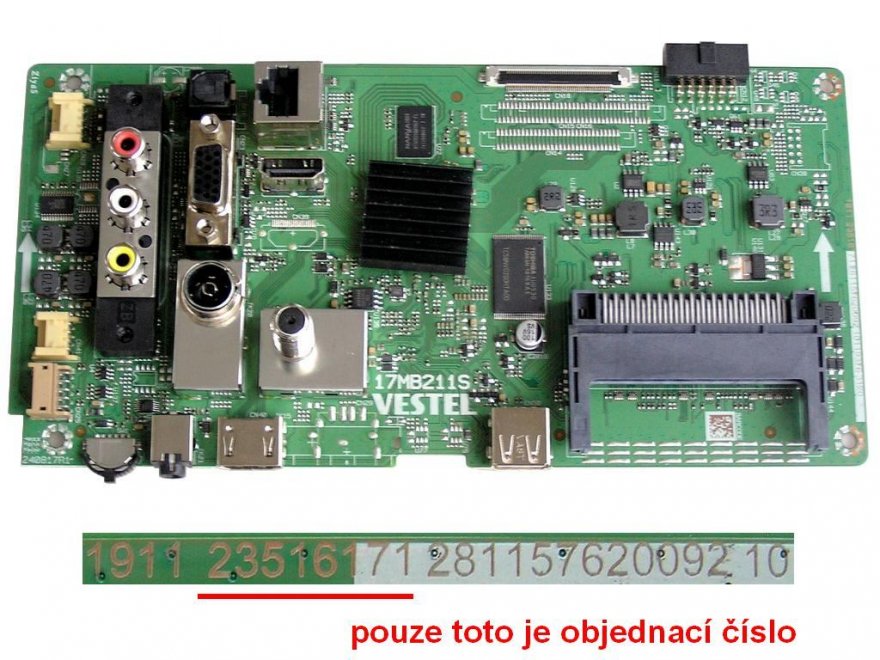 LCD modul základní deska 17MB211S / Main board 23516171 - Kliknutím na obrázek zavřete