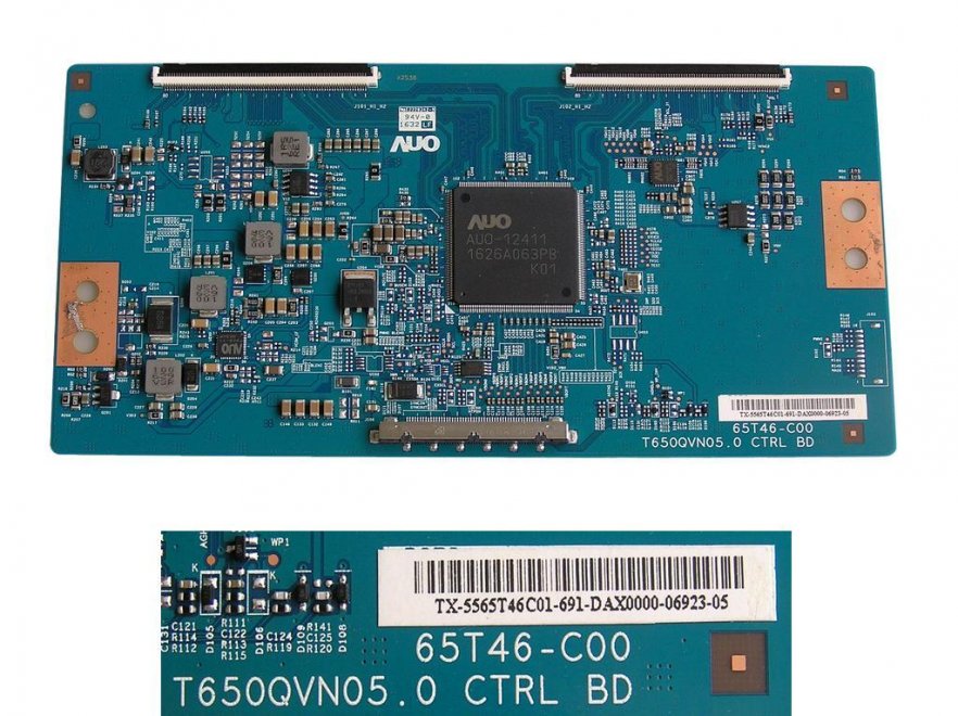 LCD modul T-CON T650QVN05.0 65T46-C00 / Tcon board TX-5565T46C01 AUO - Kliknutím na obrázek zavřete