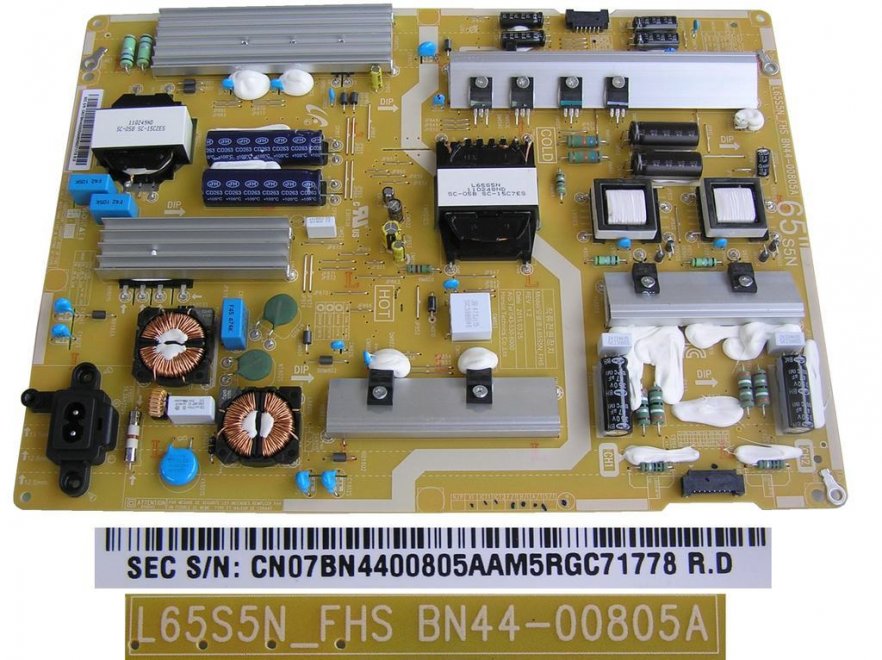 LCD modul zdroj BN44-00805A / SMPS DC-VSS LED BOARD L65S5N_FHS / BN4400805A - Kliknutím na obrázek zavřete