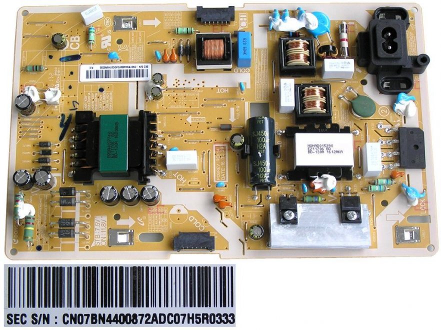 LCD modul zdroj BN44-00872A / SMPS UNIT L55E1_KDY / BN4400872A - Kliknutím na obrázek zavřete