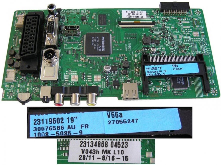 LCD modul základní deska 17MB82 / Main Board 17MB82 23106943, 23119602 / CHS.ASSY.17MB82-P2K1231119212112153A2 - Kliknutím na obrázek zavřete