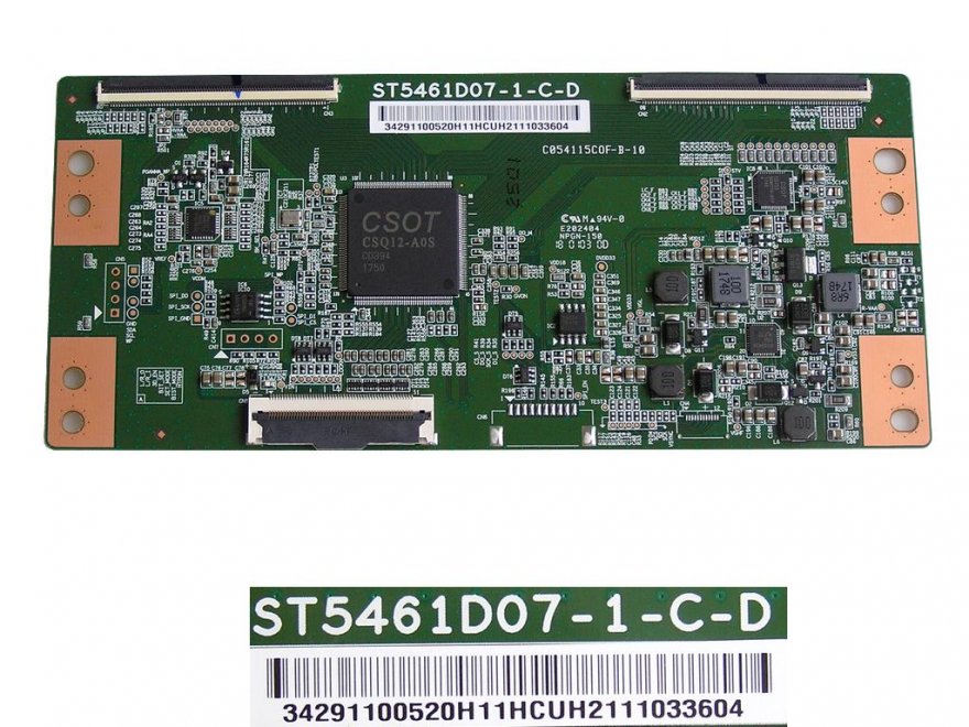 LCD modul T-CON ST5461D07-1-C-D / T-con board C054115C0F-B-21 / 34291100520H11HCUH - Kliknutím na obrázek zavřete