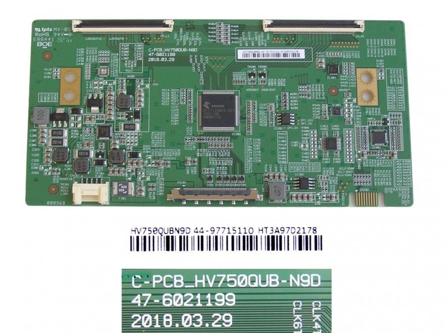 LCD modul T-CON HV750QUBN9D44 / TCON board HV750QUB-N9D / 47-6021199 / EAT64253301 - Kliknutím na obrázek zavřete