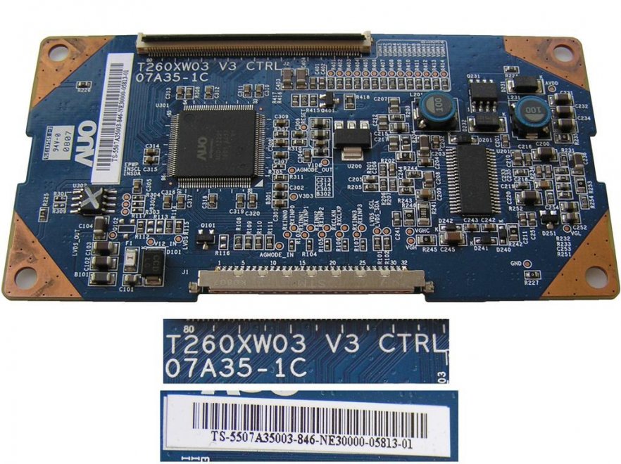 LCD modul T-CON T260XW03 V3 07A35-1C AUO - Kliknutím na obrázek zavřete