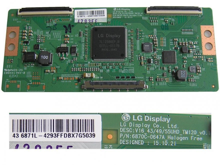 LCD modul T-CON 6870C-0647A / T-Con board 6871L-4293F - Kliknutím na obrázek zavřete