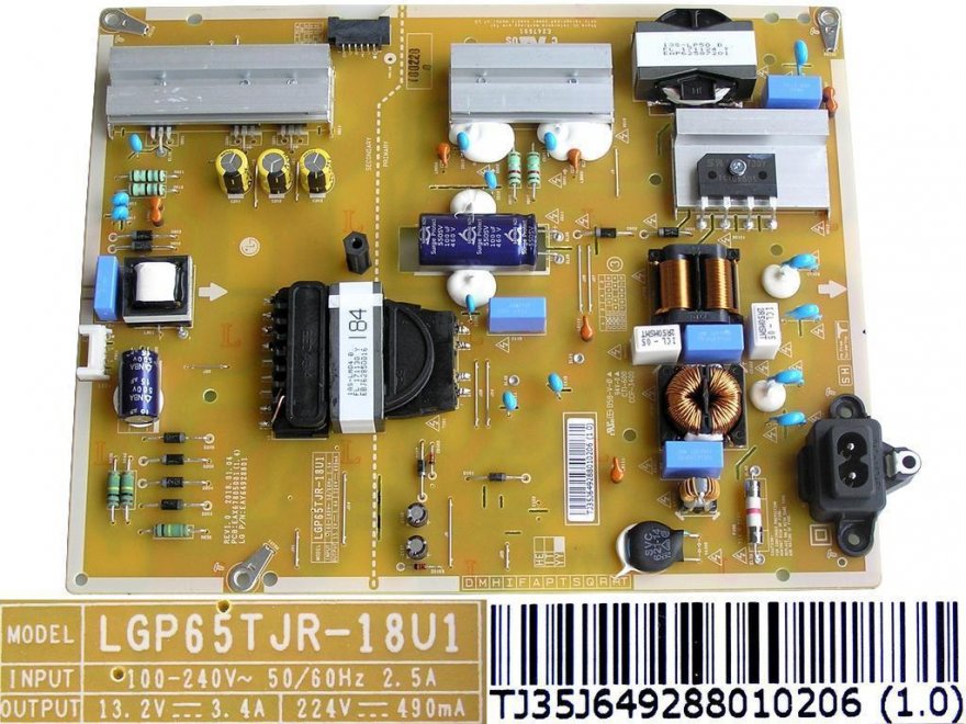 LCD modul zdroj EAY64928801 / Power supply assembly LGP65TJR-18U1 / EAY64928801 - Kliknutím na obrázek zavřete