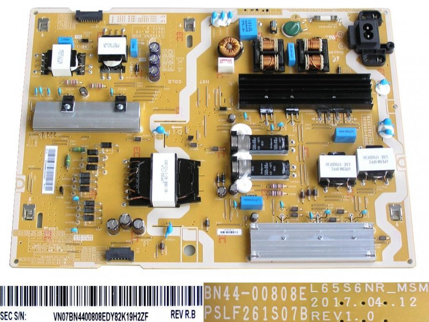 LCD modul zdroj BN44-00808E / Power board L65S6NR_MSM / BN4400808E - Kliknutím na obrázek zavřete