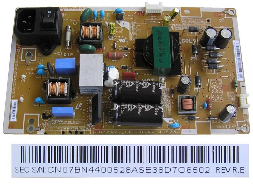 LCD modul zdroj BN44-00528A / PSU board BN4400528A - Kliknutím na obrázek zavřete