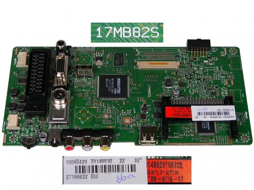 LCD modul základní deska 17MB82 / Main Board 17MB82S-2K1231119212115152E6 / 23214518 - Kliknutím na obrázek zavřete