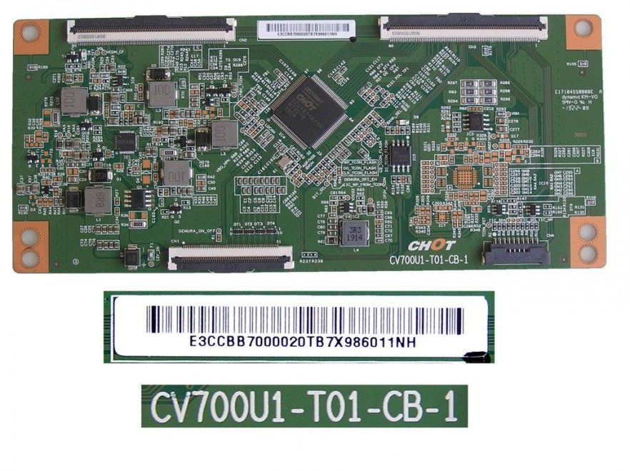 LCD modul T-CON CV700U1-T01-CB-1 / TCON board E3CCBB7000020TB7X - Kliknutím na obrázek zavřete