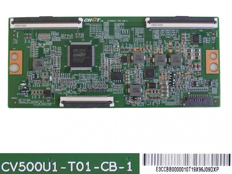 LCD modul T-CON E3CCBB0000010T / TCON board CV500U1-T01-CB-1 - Kliknutím na obrázek zavřete
