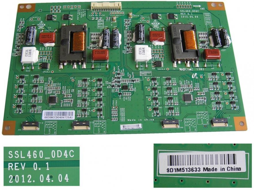 LCD modul LED driver SSL460_0D4C rev. 0.1 / LED driver board lj97-00206 - Kliknutím na obrázek zavřete