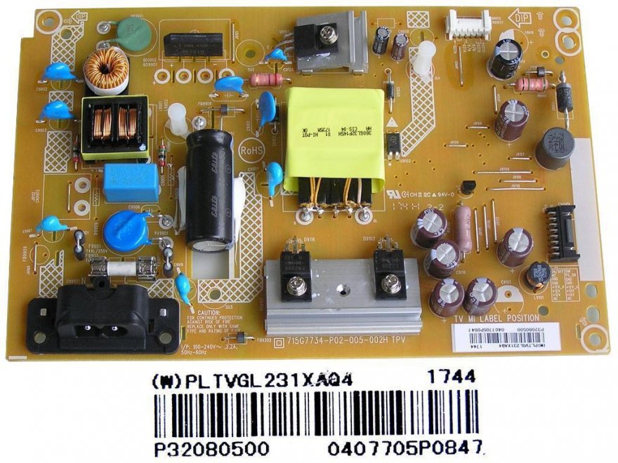 LCD modul zdroj PLTVGL231XAQ4 / SMPS board unit 715G7734-P02-005-002H / Philips 996597300862 - Kliknutím na obrázek zavřete