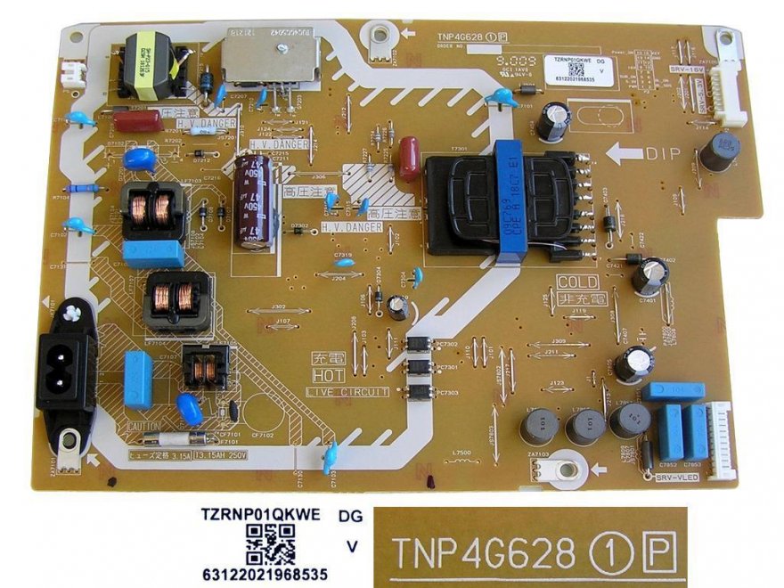 LCD modul zdroj TNP4G628 / Power Supply unit TZRNP01QKWE - Kliknutím na obrázek zavřete