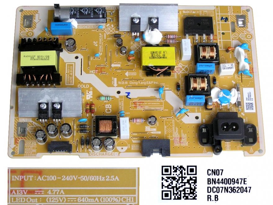 LCD modul zdroj BN44-00947E / Power Supply unit L43E8 / BN4400947E - Kliknutím na obrázek zavřete