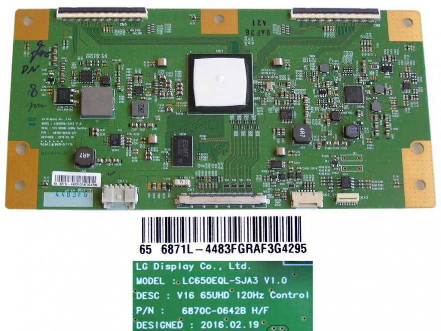 LCD modul T-CON 6870C-0642B / TCON board 6870C0642B / 6871L-4483F - Kliknutím na obrázek zavřete