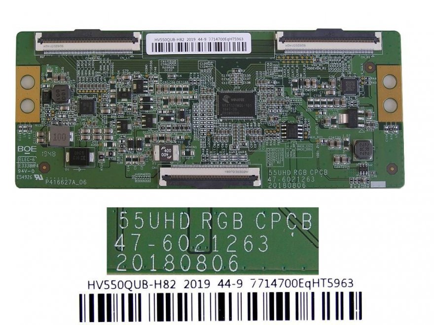 LCD modul T-CON HV550QUB-H82 / Tcon board 55UHD RGB 47-6021263 HV550QUBH82 2020 44-9 7714700 - Kliknutím na obrázek zavřete