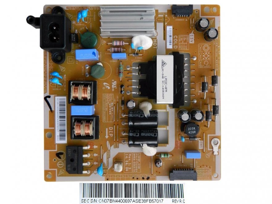 LCD LED modul zdroj BN44-00697A / SMPS power supply board BN4400697A L32SF_ESM PSLF720S06A - Kliknutím na obrázek zavřete