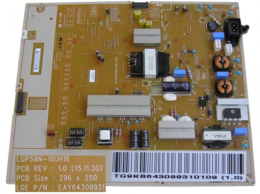 LCD modul zdroj EAY64309931 / SMPS POWER SUPLLY BOARD EAY64309931 - Kliknutím na obrázek zavřete