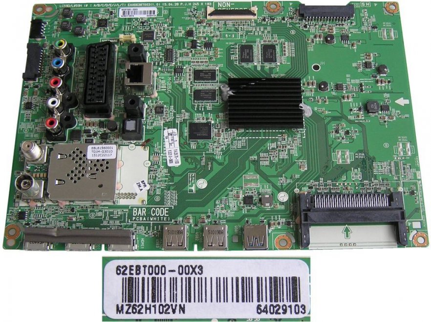 LCD modul základní deska EBT64029103 / ASSY PCB MAIN 62EBT000-00X3 / EBT64029103 - Kliknutím na obrázek zavřete