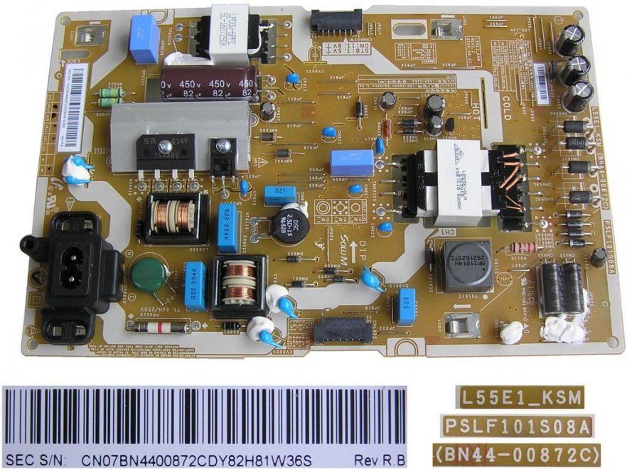 LCD modul zdroj BN44-00872C / SMPS UNIT L55E1_KSM / BN4400872C - Kliknutím na obrázek zavřete