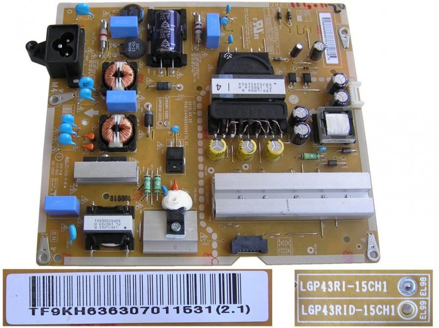 LCD modul zdroj EAY63630701 / SMPS unit board EAY63630701 - Kliknutím na obrázek zavřete