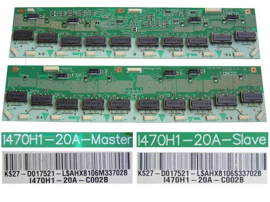 LCD modul měniče inverter board I470H1-20A-C002B / sada master plus slave - Kliknutím na obrázek zavřete
