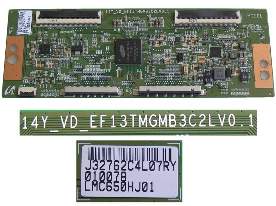LCD modul T-CON LMC650HJ01 / Tcon board EF13MGMB3C2LV0.1 - Kliknutím na obrázek zavřete