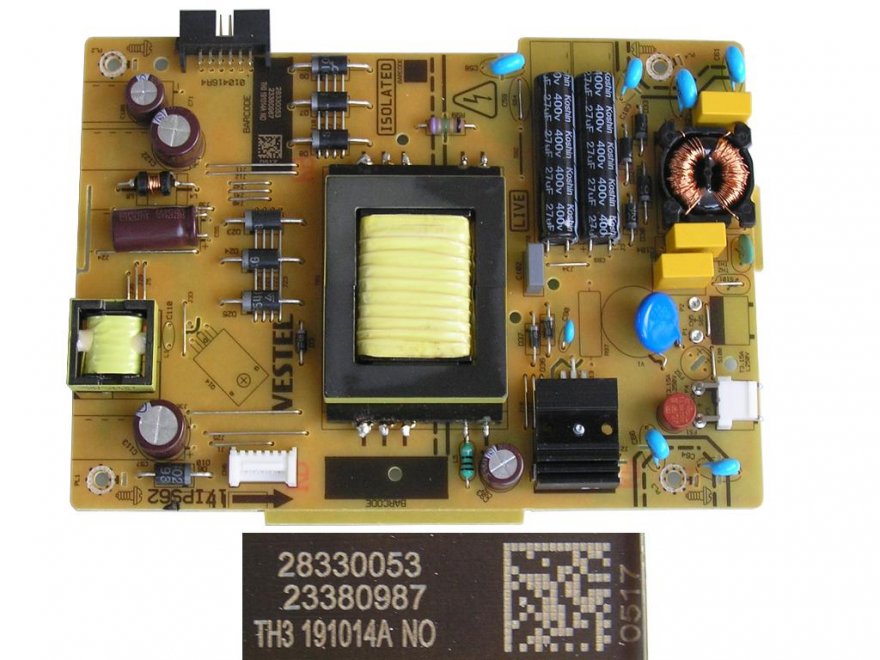 LCD LED modul zdroj 23380987 / SMPS powe board 17IPS62 / 23380987 - Kliknutím na obrázek zavřete