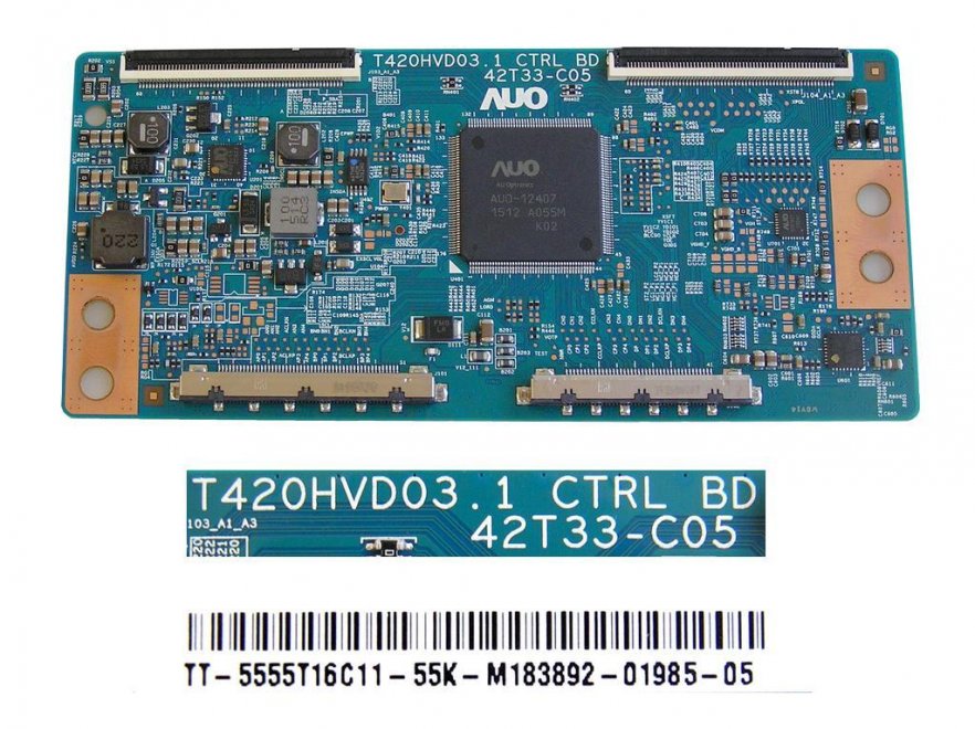 LCD modul T-CON T420HVD03.1 42T33-C05 / Tcon board TT-5555T16C11-55K AUO - Kliknutím na obrázek zavřete