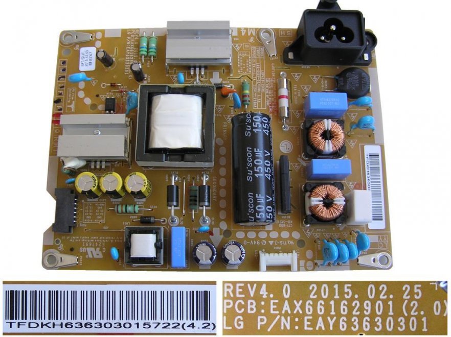 LCD modul zdroj EAY63630301 / Power supply board LGP43B-15CH1 - Kliknutím na obrázek zavřete