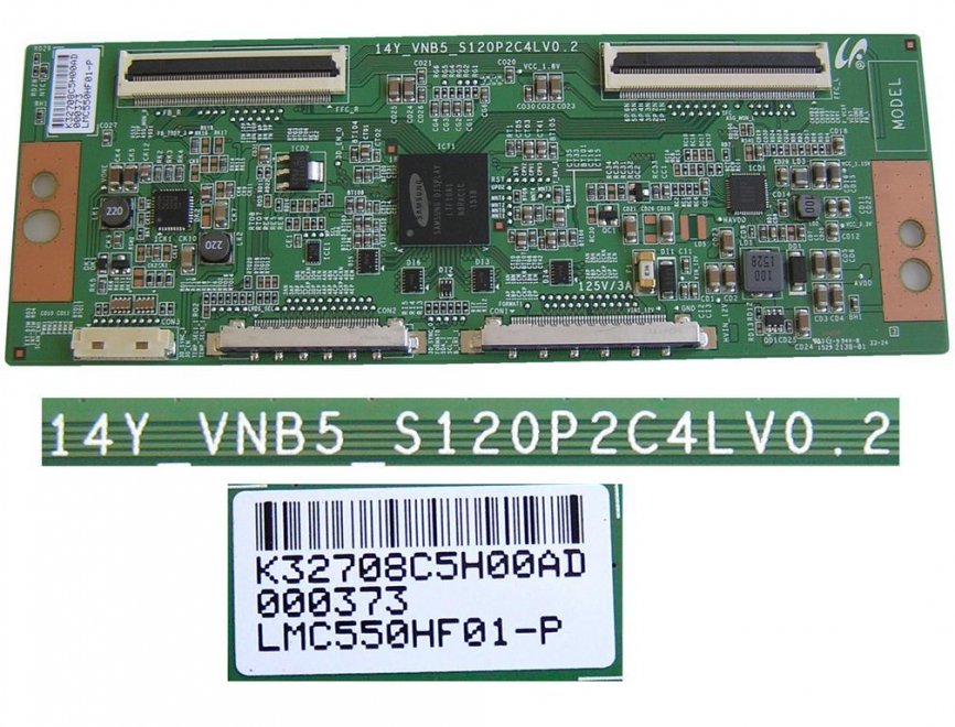 LCD modul T-CON LMC550HF01-P / Tcon board 14Y-VNB5-S120P2C4LV0.2 - Kliknutím na obrázek zavřete