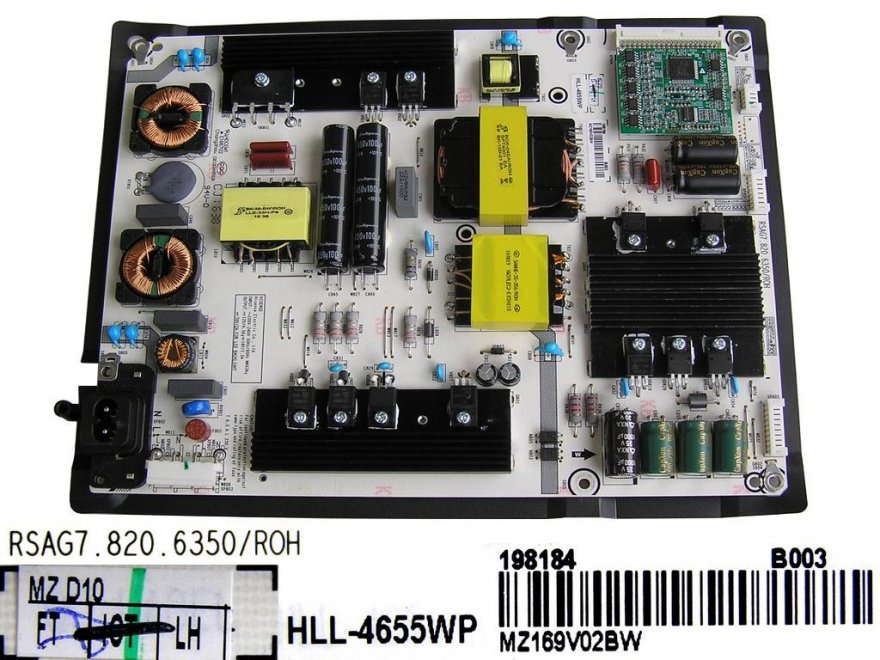 LCD modul zdroj MZ169V02BW / POWER UNIT HLL-4655WP / RSAG7.820.6350/ROH / T195542 - Kliknutím na obrázek zavřete
