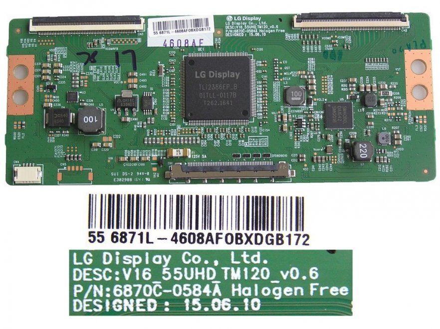 LCD modul T-CON 6870C-0584A / Tcon board 6870C0584A / 6871L-4608A - Kliknutím na obrázek zavřete