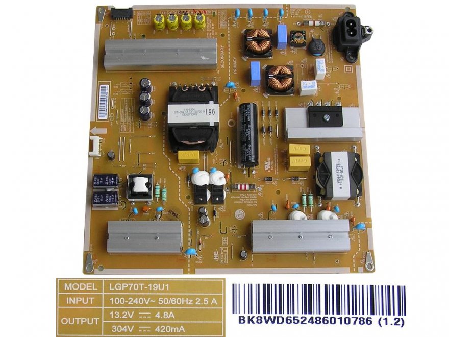 LCD modul zdroj EAY65248601 / Power board LGP70T-19U1 / EAY65248601 - Kliknutím na obrázek zavřete