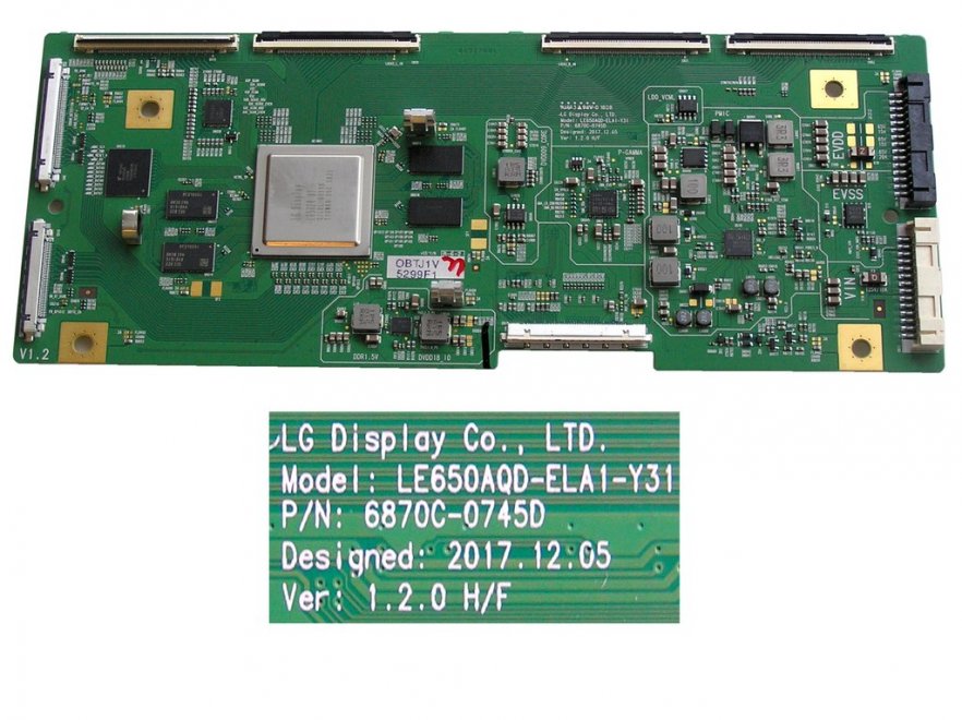 LCD modul T-CON OLED LE650AQD-ELA1-Y31 / T-CON board O-LED 6870C-0745D / 6871L-5299F - Kliknutím na obrázek zavřete