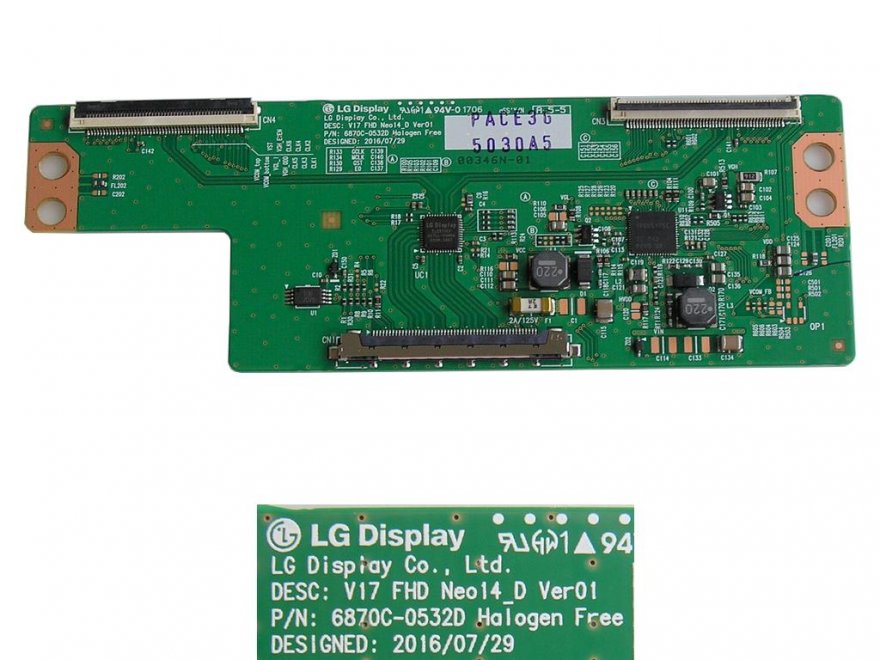LCD modul T-CON V17FHD Neo14_D Ver01 / TCON board 6870C-0532D - Kliknutím na obrázek zavřete