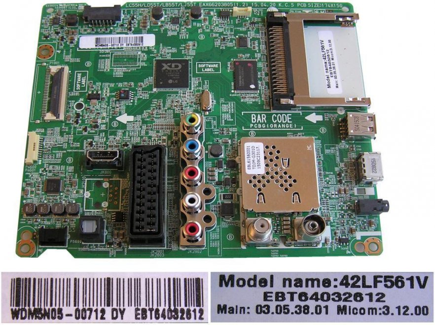 LCD modul základní deska EBT64032612 / main board EBU63206318 - Kliknutím na obrázek zavřete